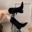 Boho Plain Zipper Block Heel Riding Boots